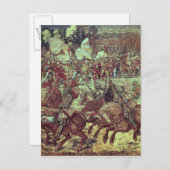 Carte Postale Bataille de Pavie, le 24 février 1525 (Devant / Derrière)