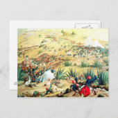 Carte Postale Bataille de Puebla, le 5 mai 1862 (Devant / Derrière)