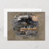 Carte Postale Bataille de Rorke's Drift 1879 (Devant / Derrière)