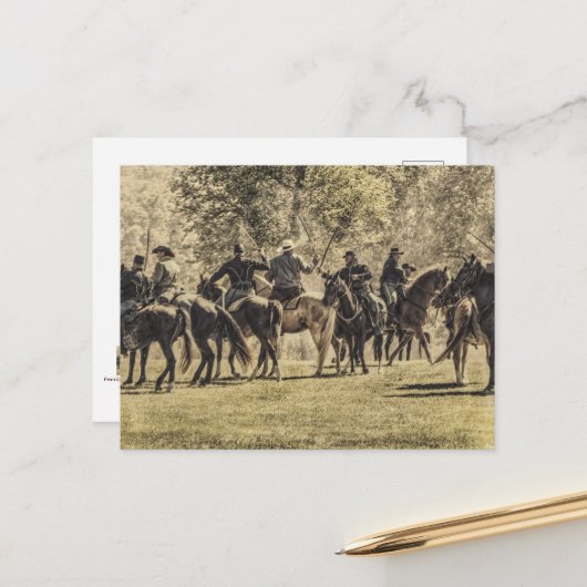 Carte Postale Bataille de Sabre (Devant/Arrière en situation)