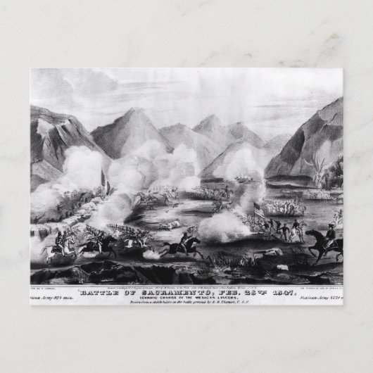 Carte Postale Bataille de Sacramento (Devant)