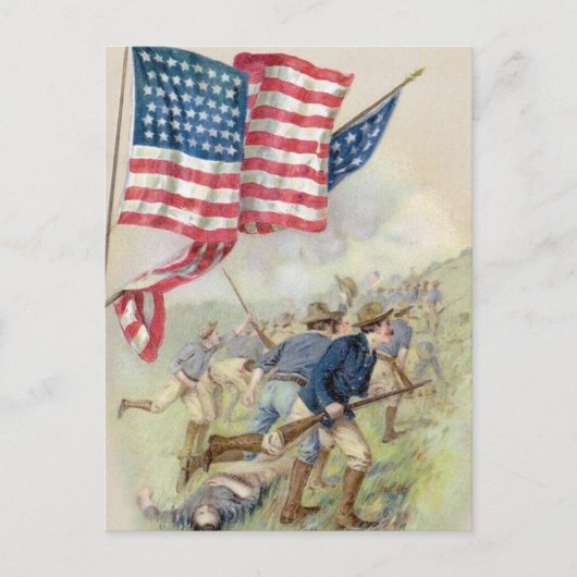 Carte Postale Bataille de San Juan Hill (Devant)