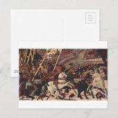 Carte Postale Bataille de San Romano par Paolo Uccello (Devant / Derrière)