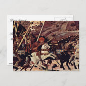 Carte Postale Bataille De San Romano Par Paolo Uccello (Devant / Derrière)