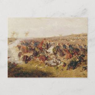 Carte Postale Bataille de Schweinschaedel, le 29 juillet 1866