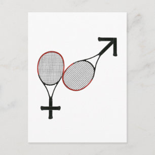 Carte Postale Bataille de Sexes Tennis