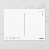 Carte Postale Bataille de Springfield (Dos)