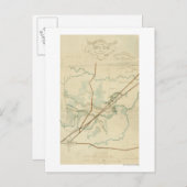 Carte Postale Bataille de Stones River - Guerre civile Panoramiq (Devant / Derrière)