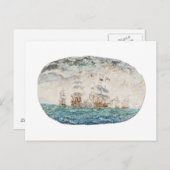 Carte Postale Bataille de Trafalgar 1805 1998 (Devant / Derrière)