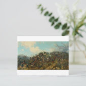 Carte Postale Bataille de Treviño par Francisco Oller (Debout devant)