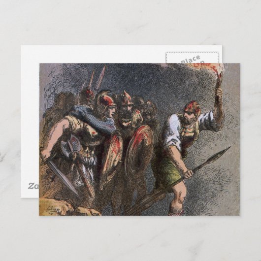 Carte Postale Bataille de Veii (Devant / Derrière)