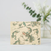 Carte Postale Bataille Des Grenouilles - Kawanabe Kyosai (Debout devant)