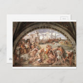 Carte Postale Bataille d'Ostie par Raphael (Devant / Derrière)