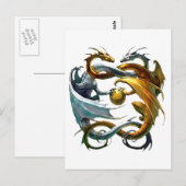 Carte Postale Bataille Dragons (Devant / Derrière)