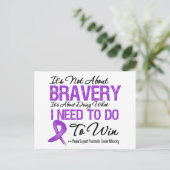 Carte Postale Bataille du cancer pancréatique (Debout devant)