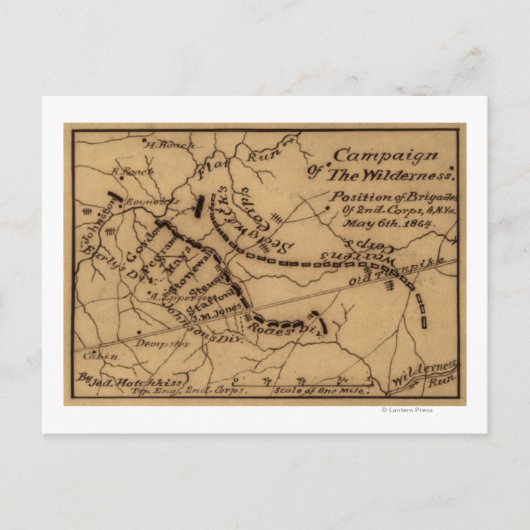 Carte Postale Bataille du désert - Guerre civile Panoramique (Devant)