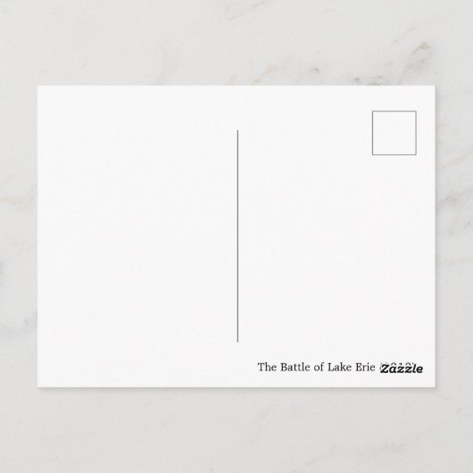 Carte Postale Bataille du lac Érié (Dos)