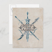 Carte Postale BATAILLE DU logo CINQ ARMIES™ (Devant / Derrière)