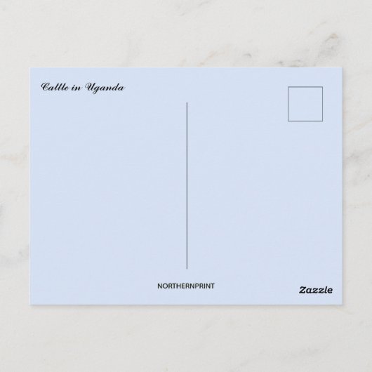 Carte Postale Bataille en Ouganda (Dos)