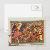 Carte Postale Bataille entre les croisés et les musulmans (Devant / Derrière)