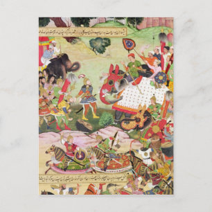 Carte Postale Bataille entre les forces de la Perse et de Turan