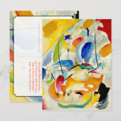 Carte Postale Bataille navale de Kandinsky 1913 (Devant / Derrière)