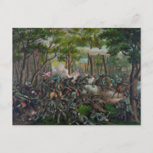 Carte Postale Bataille sauvage