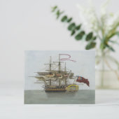 Carte Postale Bataillon naval (Debout devant)