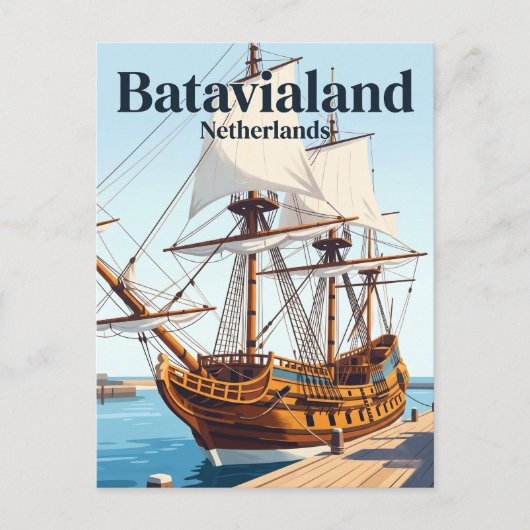 Carte Postale Batavialand Pays-Bas (Devant)