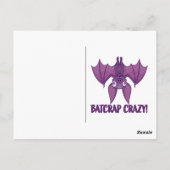 Carte Postale Batcrap Crazy Wacky (Dos)