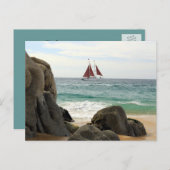 Carte postale bateau (Devant / Derrière)