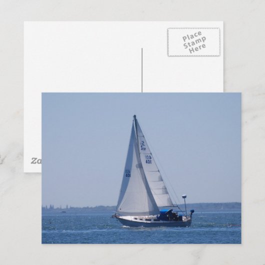 Carte postale bateau (Devant / Derrière)