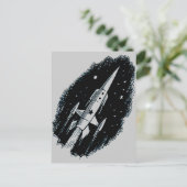 Carte Postale Bateau à fusée X-11 (Debout devant)