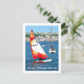 Carte Postale Bateau à Jersey, Îles Anglo-Normandes (Debout devant)