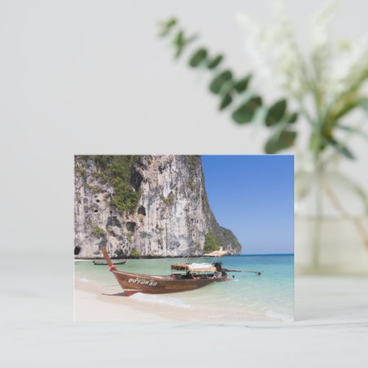 Carte Postale Bateau à longue queue (Debout devant)