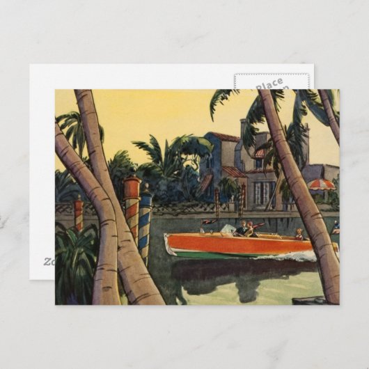 Carte Postale Bateau à moteur Dodge Jungle Edward Wilson (Devant / Derrière)