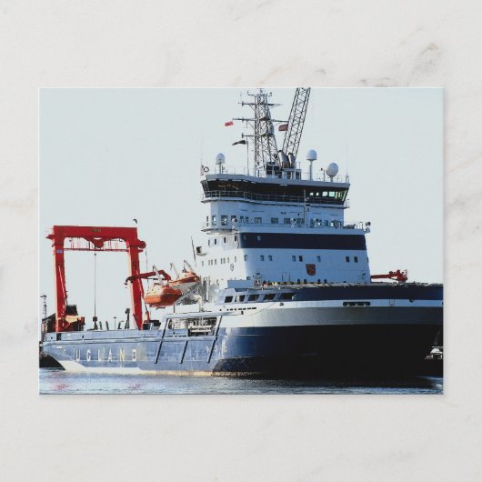 Carte Postale Bateau à moteur, quais Edinburgh Leith (Devant)