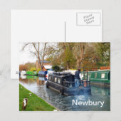 Carte Postale Bateau à Newbury (Devant / Derrière)