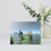 Carte Postale Bateau à papillon (Debout devant)