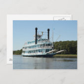 Carte Postale Bateau à pédales et nacelles (Devant / Derrière)