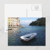 Carte Postale Bateau à Portofino Italie (Devant / Derrière)
