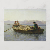 Carte Postale Bateau à rames, 1863 (Devant)