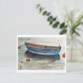 Carte Postale Bateau à rames – Art côtier (Debout devant)
