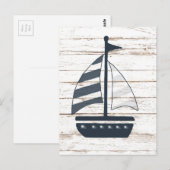 Carte Postale bateau à thème nautique 2 (Devant / Derrière)