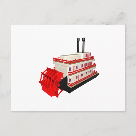 Carte Postale Bateau à vapeur (Devant)