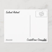 Carte Postale Bateau à voile Abstrait vague de mer violet (Dos)