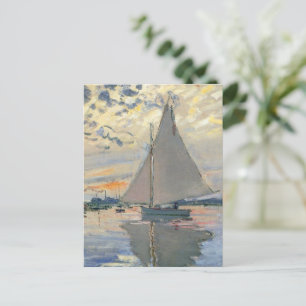 Carte Postale Bateau à voile de Monet Impressionnisme français C