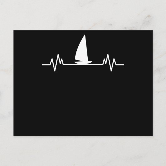 Carte Postale Bateau à voile Heartbeat Skipper Fun Catamaran Cad (Devant)