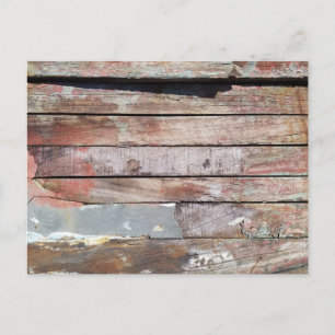 Carte Postale Bateau à voile rustique en bois vieilli Planches n