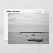 Carte Postale Bateau À Voile Sur La Plage De Provincetown (Devant / Derrière)